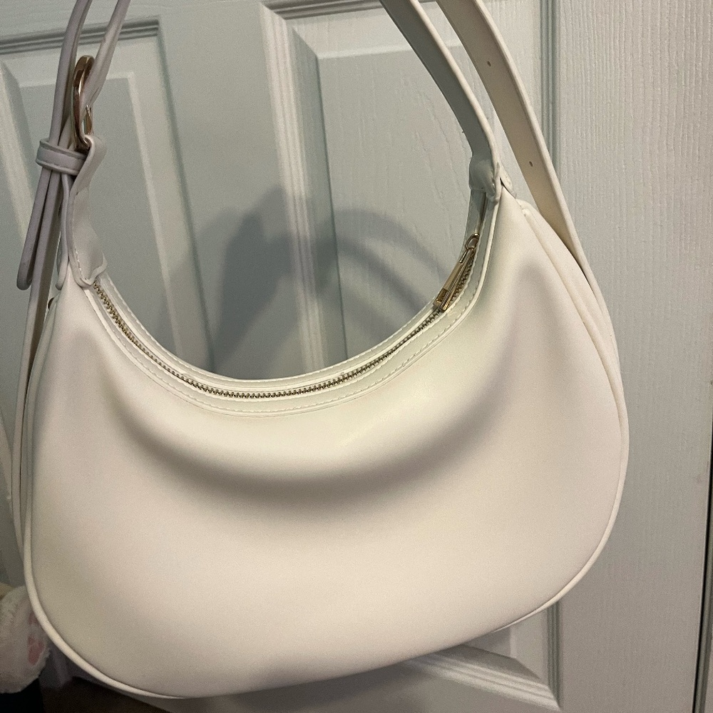 NWT Anthropologie White Moon Bag